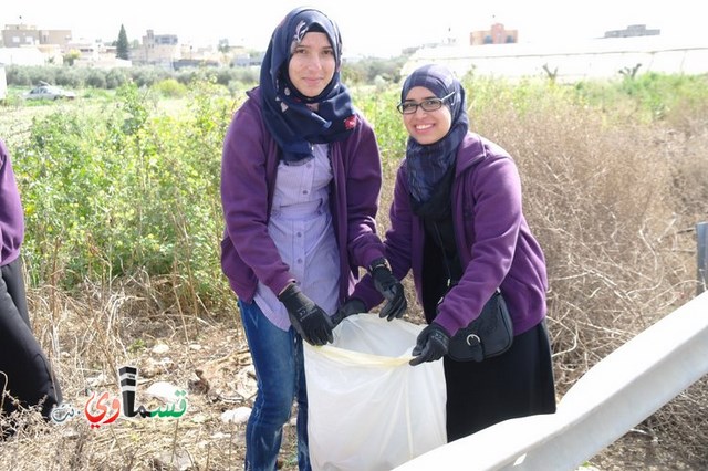 مجلس جت ومكتب حماية البيئة في لواء حيفا ينظمون نشاطات مميزة في يوم النظافة القومي بمشاركة مئات الطلاب 